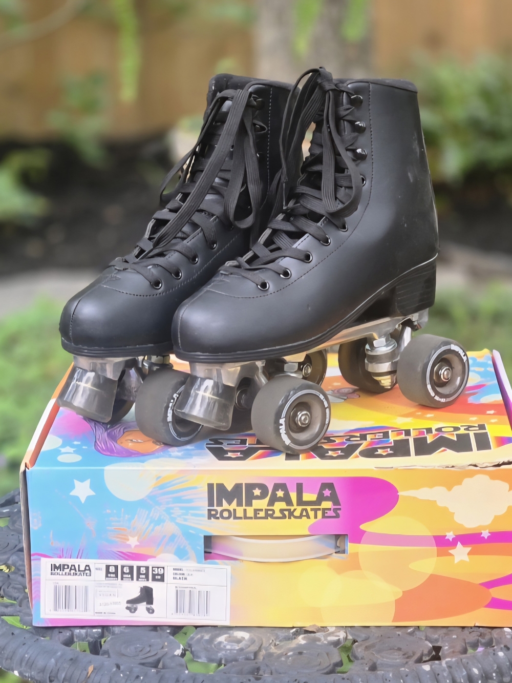 Impala Black Classic Roller Skates Size 8